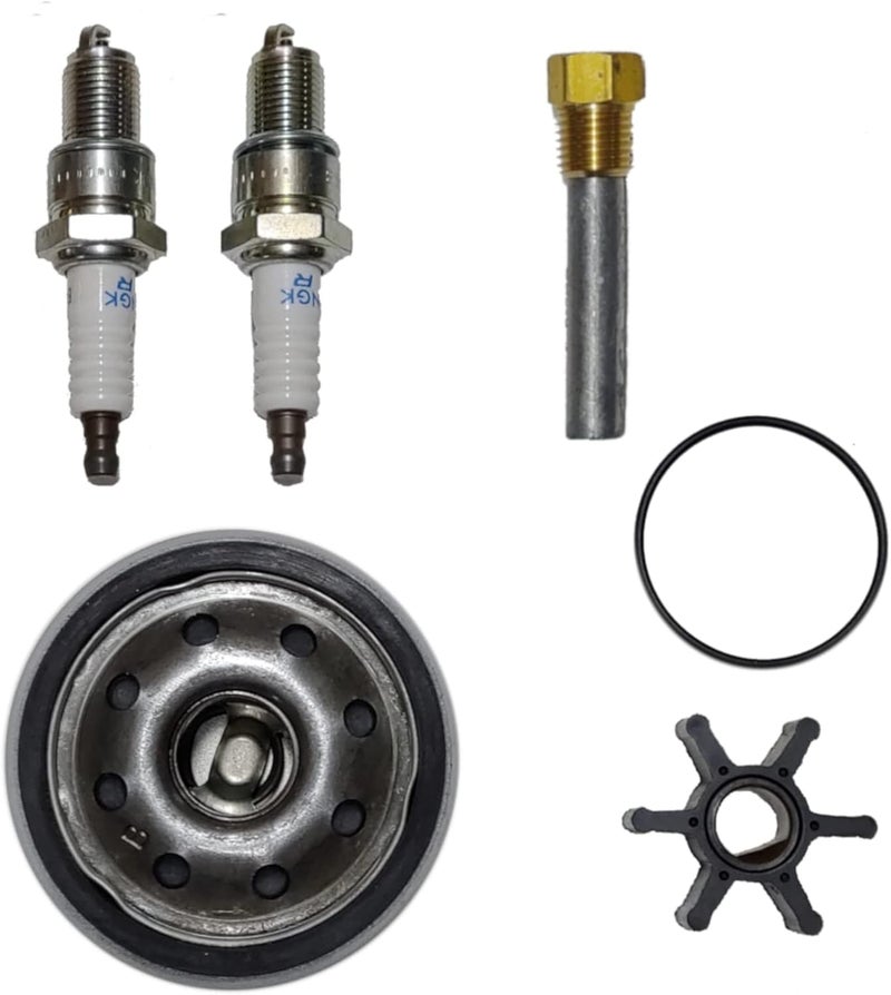 StayCoolPumps SCP-K2noFF Maintenance Service Kit with Spark Plugs for Kohler Marine Generator Models 4EF 5E 6EF 7.3E - Image 1